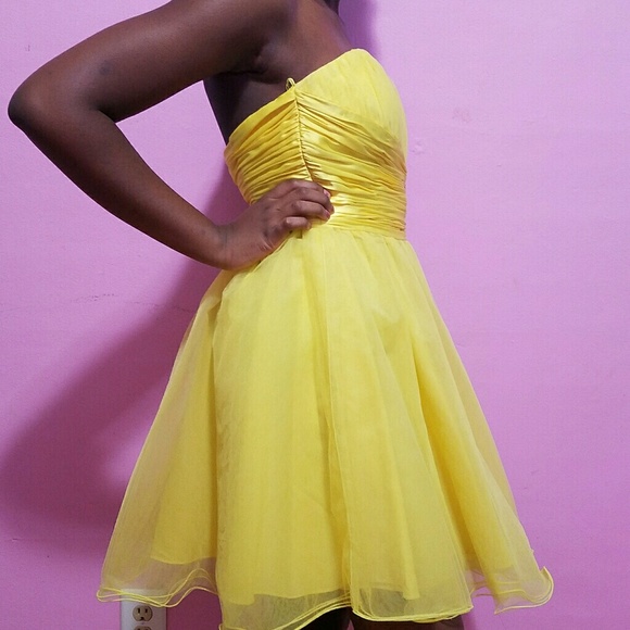 Nox Anabel yellow prom dress - Picture 3 of 4